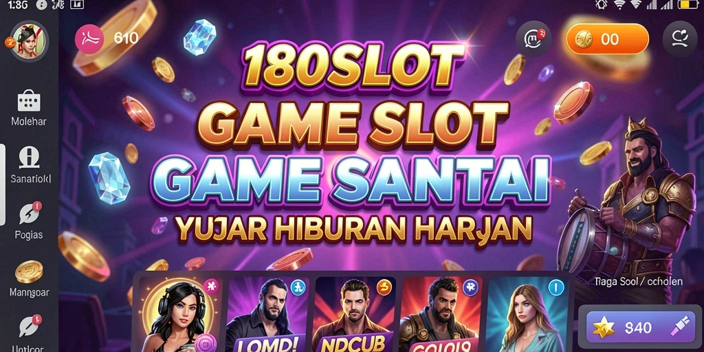 Tampilan gameplay 180SLOT yang menakjubkan dengan simbol yang beragam.