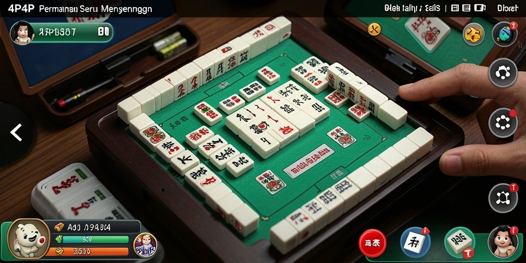 Tampilan gameplay menawan dari 4P4P di layar.