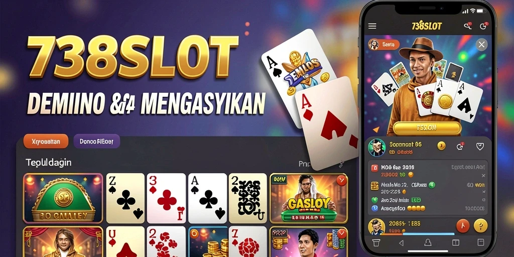 Tampilan gameplay seru dari 738SLOT dalam permainan Domino.