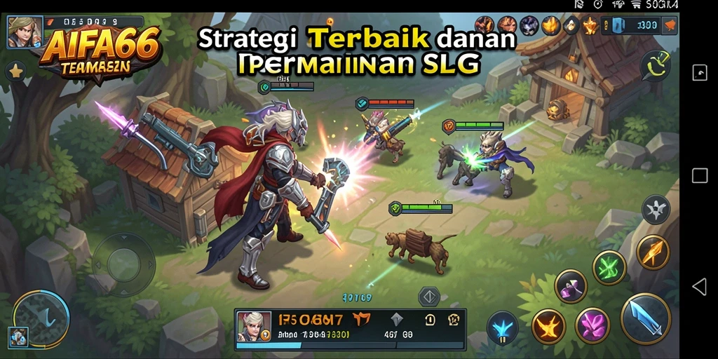 Tangkapan layar utama AIFA66 menampilkan pertarungan epik dalam permainan strategi.