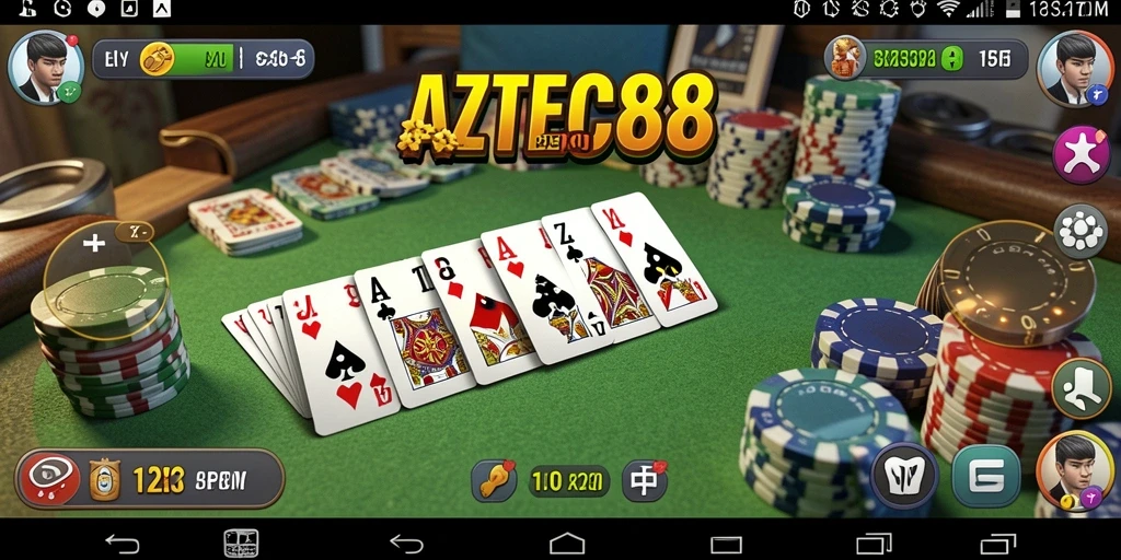 Screenshot utama AZTEC88 menampilkan gameplay Gaple yang menarik.