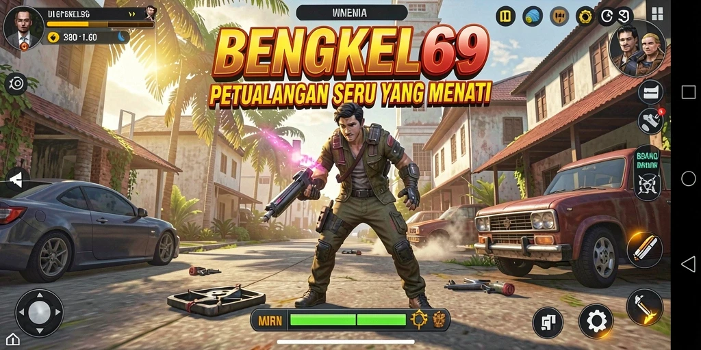 Tangkapan layar BENGKEL69 menampilkan momen gameplay seru dalam dunia petualangan.