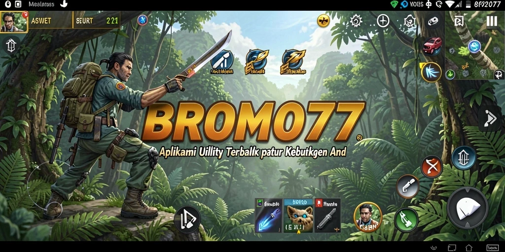 Screenshot BROMO77 menampilkan interface yang sederhana dan fitur-fitur berguna.
