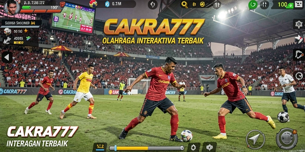 Screenshot CAKRA777 menampilkan aksi seru permainan olahraga.