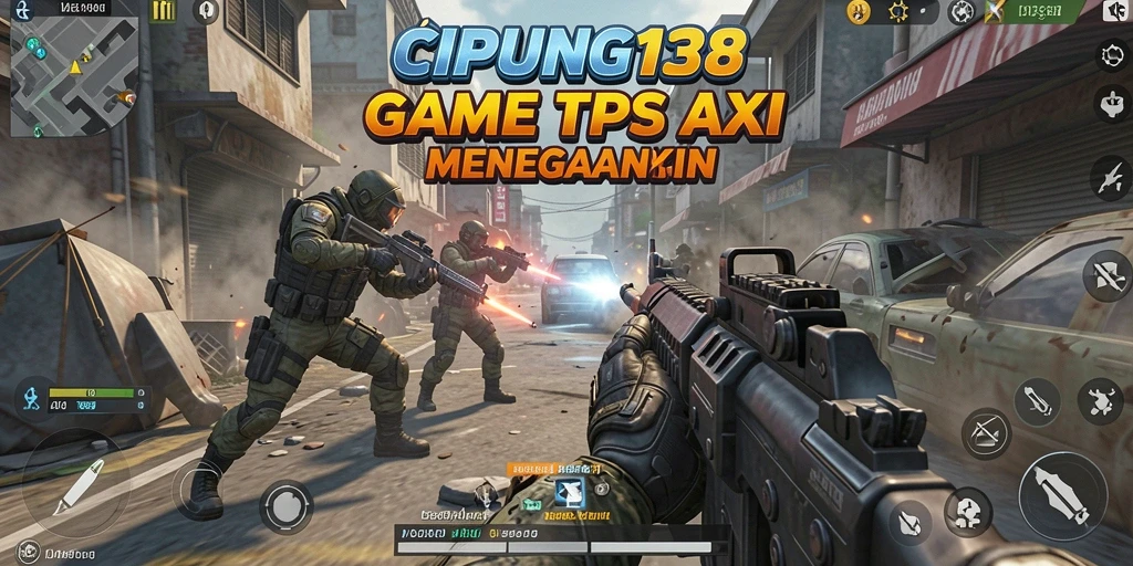 Tampilan gameplay mendebarkan dalam game TPS CIPUNG138.