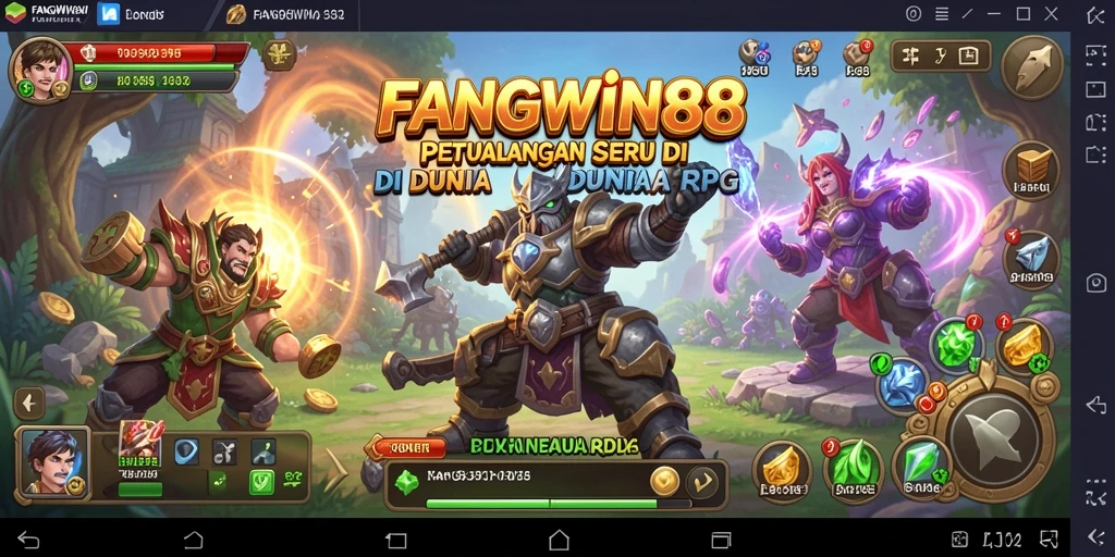 Tampilan gameplay FANGWIN88 yang menakjubkan dan interaktif.