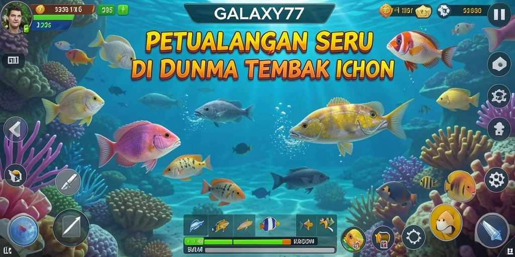 Tangkapan layar menampilkan keseruan gameplay Tembak Ikan.