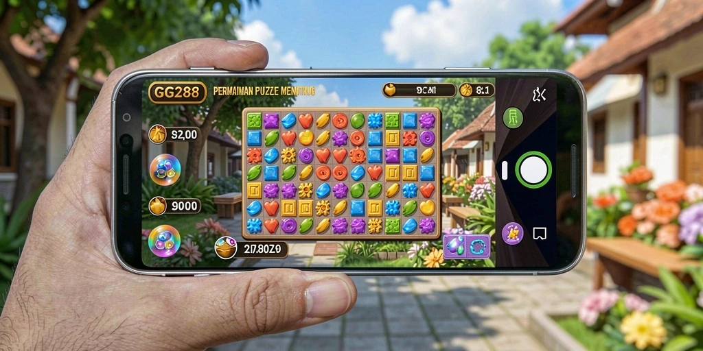 Screenshot utama GG288 menampilkan gameplay puzzle yang seru dan menantang.