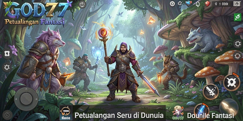 Screenshot utama GOD77 menampilkan petualangan seru dan memukau.