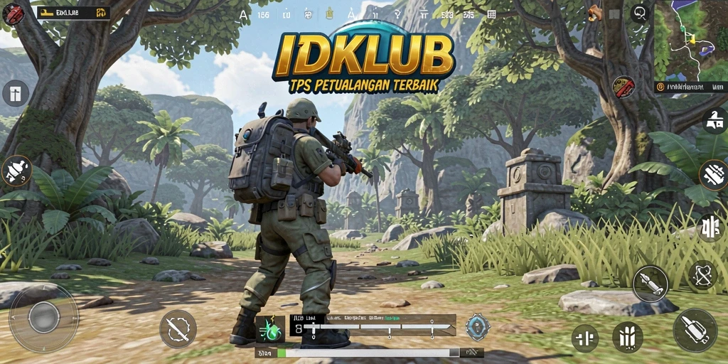 Screenshot gameplay IDKLUB menunjukkan aksi seru dalam TPS.
