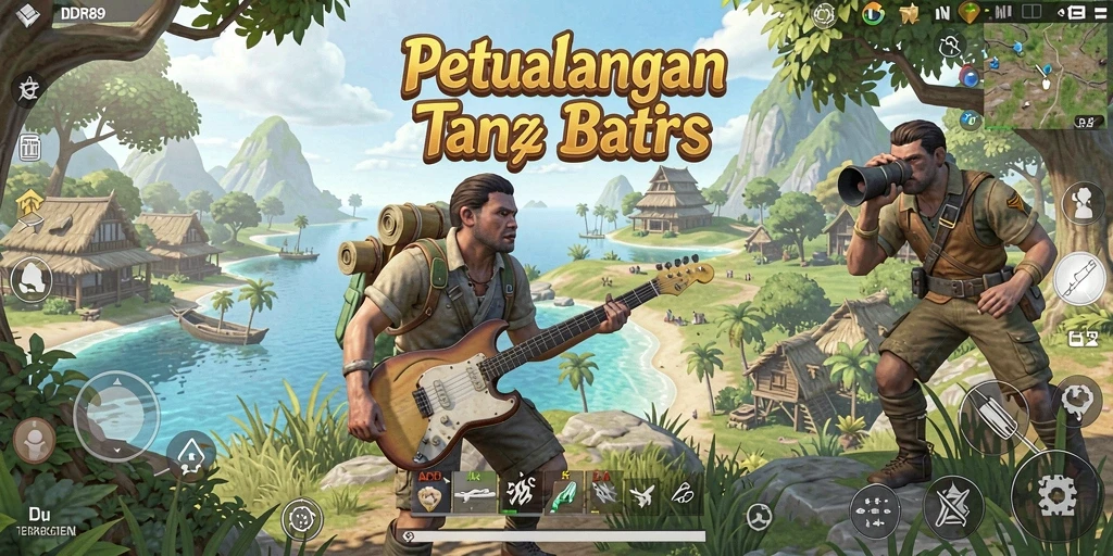 Screenshot gameplay IDR89 yang menunjukkan keindahan dunia terbuka.