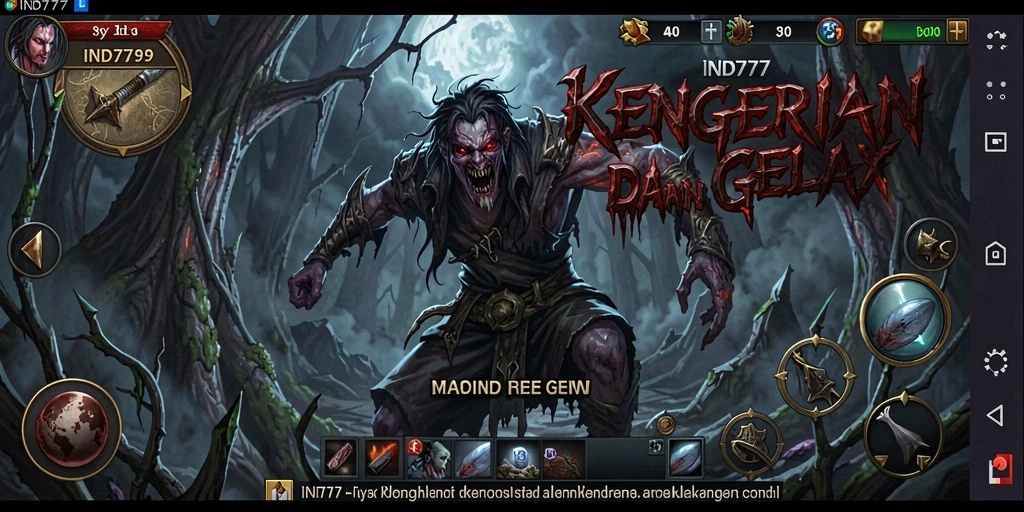 Gameplay menegangkan dalam suasana gelap yang mencekam.