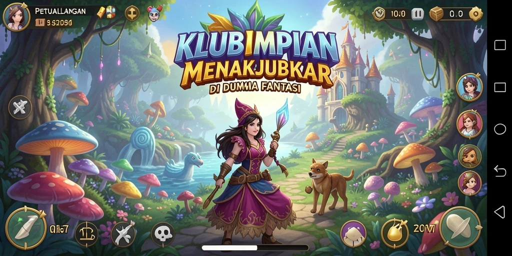 Screenshot gameplay KLUBIMPIAN yang menampilkan momen petualangan seru.