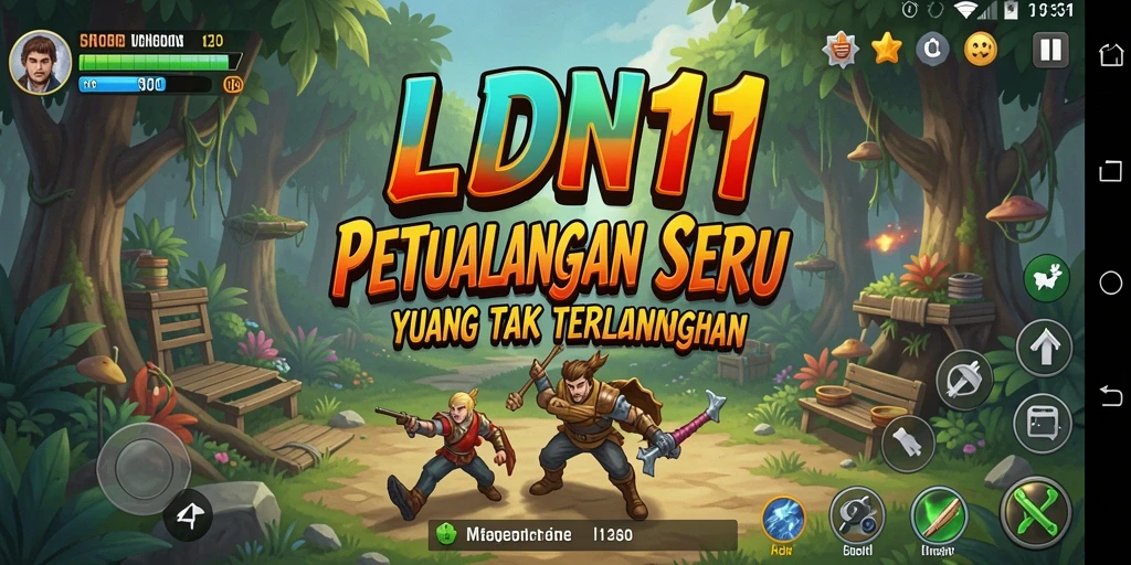 Tangkapan layar gameplay LDN11 yang menampilkan petualangan seru.