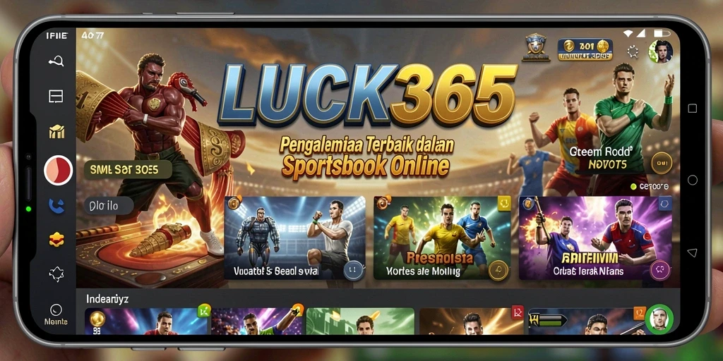 Tampilan menarik dan interaktif dari LUCK365 dalam taruhan Sportsbook.
