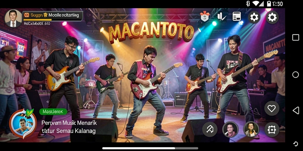 Tampilan gameplay seru dari MACANTOTO yang menampilkan pengalaman bermain musik.