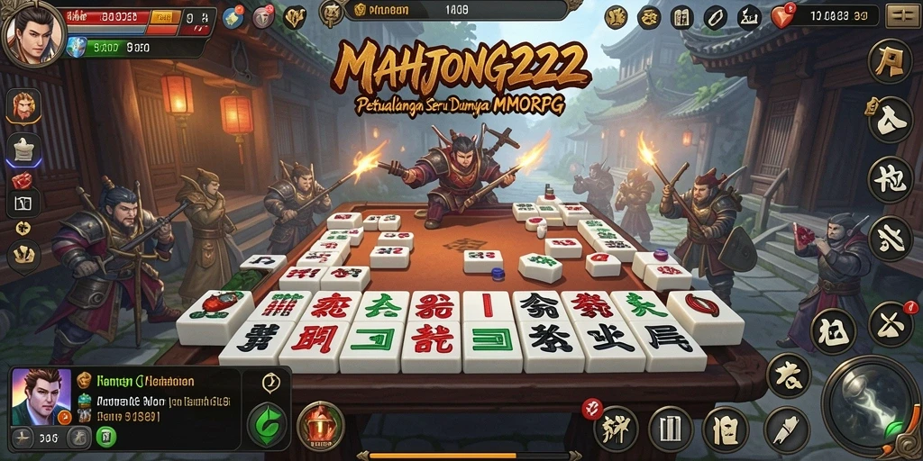 Tampilan gameplay epik dari MAHJONG222 dalam aksi MMORPG.