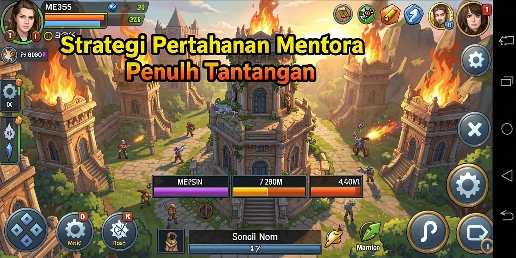 Gameplay menara pertahanan yang seru dan menantang di ME355.