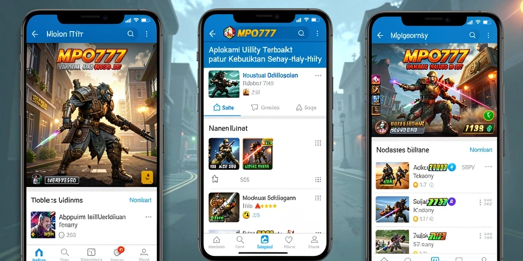Tampilan screenshot MPO777 yang menampilkan antarmuka aplikasi Utility yang intuitif.