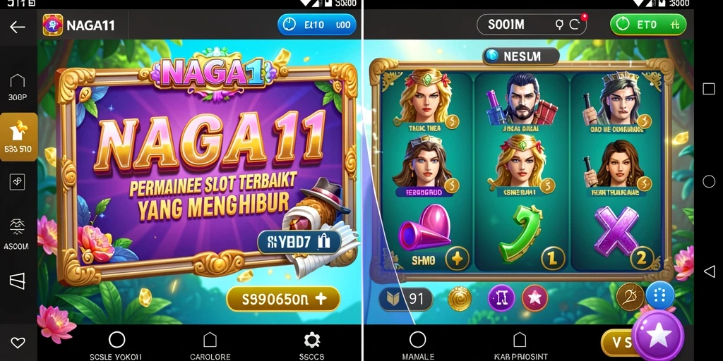 Screenshot NAGA11 menampilkan gameplay slot yang menarik dan interaktif.