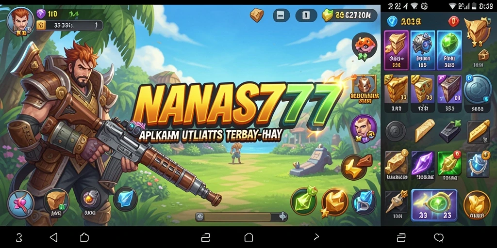 Tampilan intuitif dari aplikasi NANAS777 yang memudahkan pengguna.