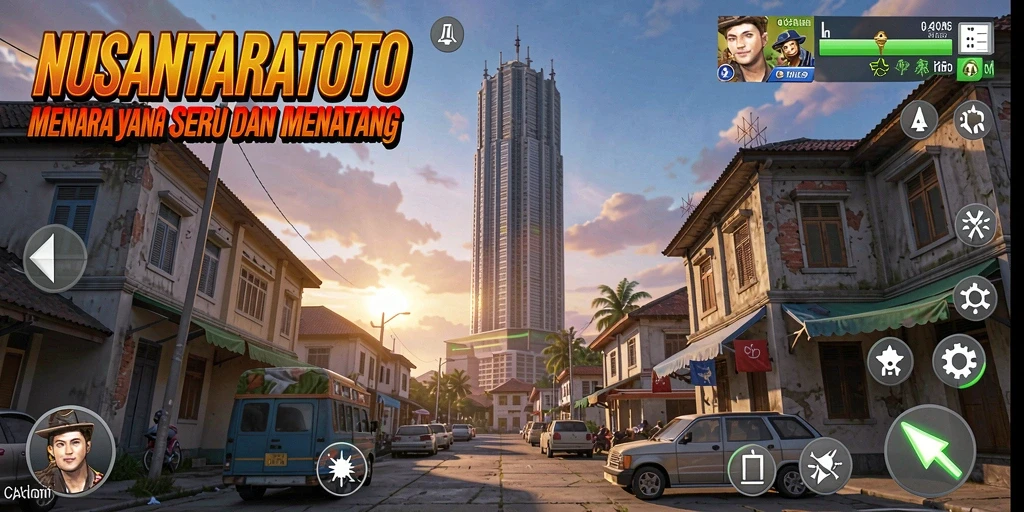 Screenshot NUSANTARATOTO menampilkan aksi seru dalam gameplay Tower Defense.