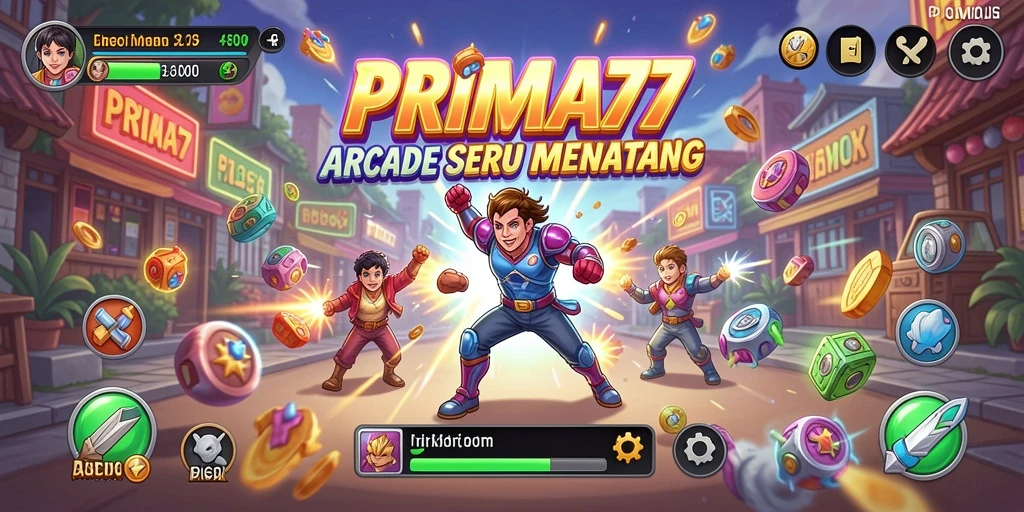 Tampilan gameplay seru di PRIMA77 dengan berbagai tantangan menarik.