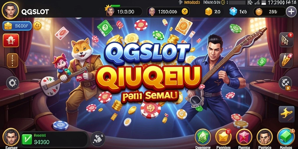 Screenshot permainan QiuQiu yang seru dan mendebarkan.