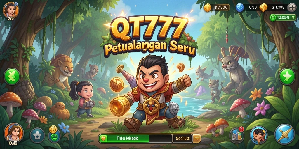 Gameplay mendebarkan dalam petualangan QT777.