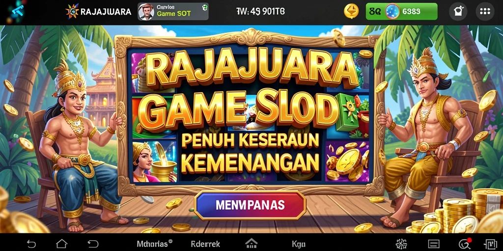 Tampilan menarik game Slot RAJAJUARA dengan aksi memikat.