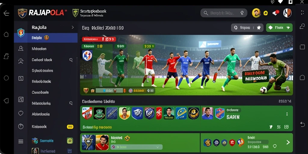 Tampilan gameplay Sportsbook RAJAPOLA yang menarik dan informatif.