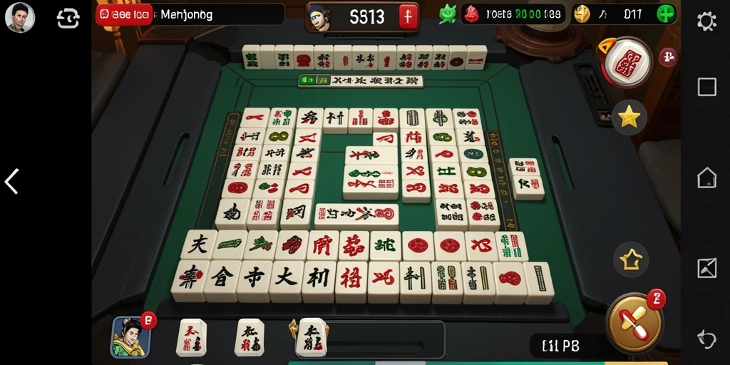 Tangkapan layar S13 menunjukkan gameplay Mahjong yang menyenangkan.