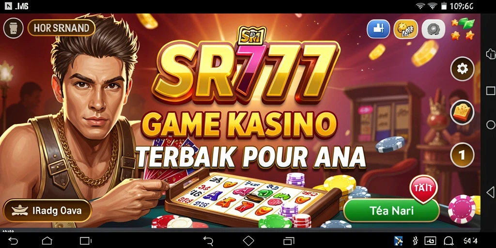 Tangkapan layar gameplay SR777 menunjukkan suasana Kasino yang mendebarkan.